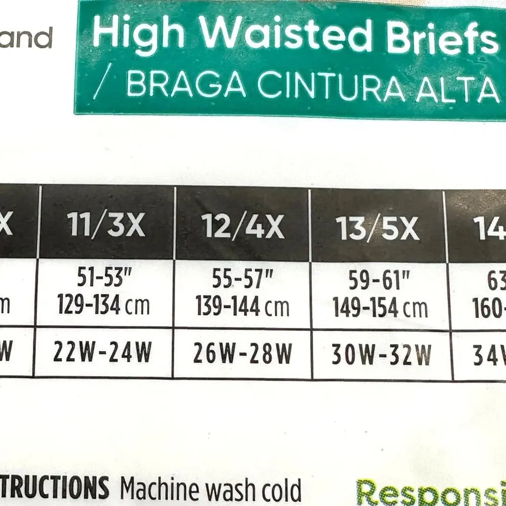 Hanes Women's Cotton High Waisted Briefs Just My Size 12 / 4X Underwear 6 pk - Picture 4 of 9